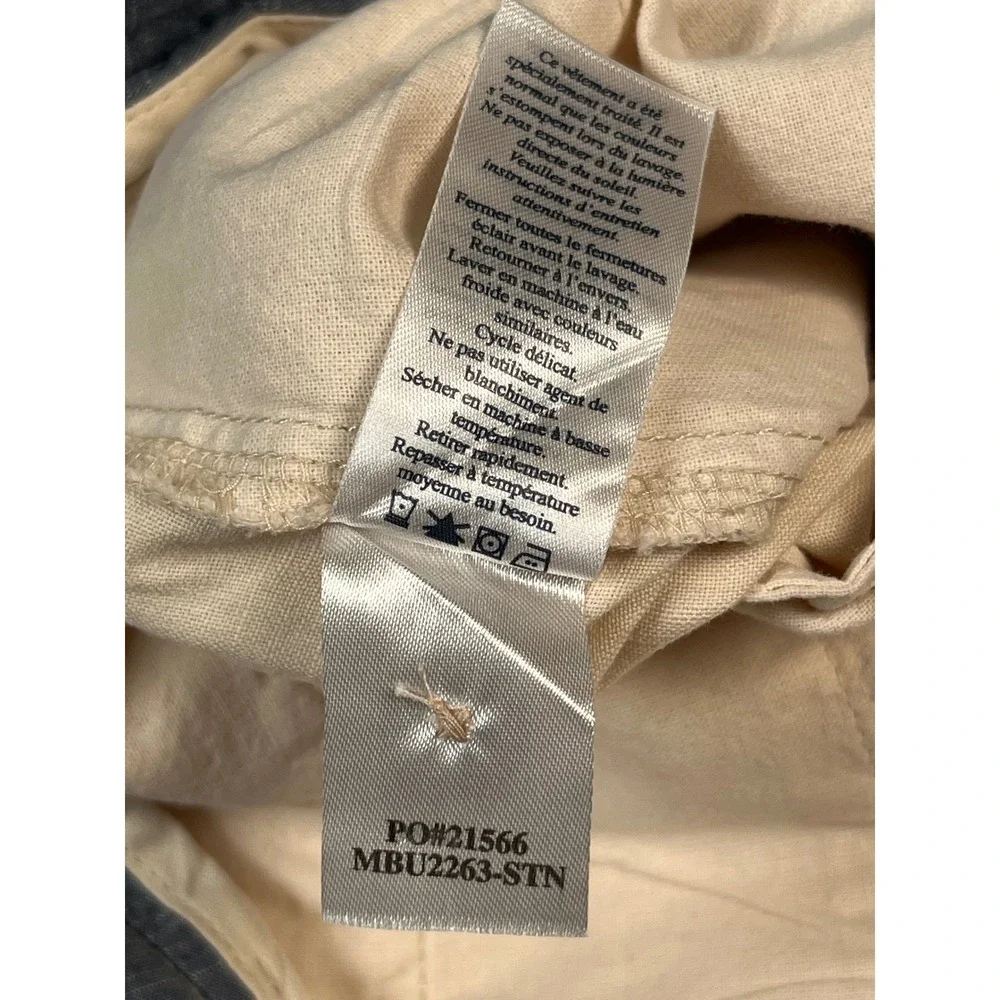 Faherty Brand Men's‎ Beige Linen Cotton Blend Chino Shorts Size 38